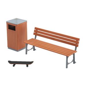 再販 ハセガワ 1/12 公園のベンチとゴミ箱 プラモデル FA10 