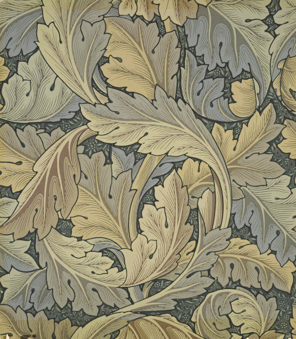 アカンサスの壁紙ウィリアムモリスデザインジェフリー社製1875年イギリス© ヴィクトリア アンド アルバート美術館　ロンドン
