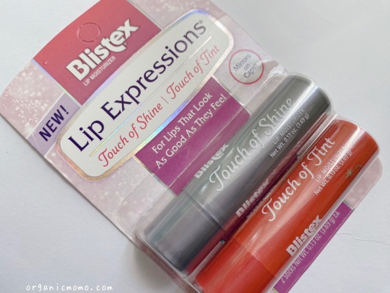 Blistex, Lip Expressions（リップエクスプレッション）、保湿リップクリーム、タッチオブシャイン／ティント、2本