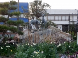 JR伊予北条駅　鹿の銅像