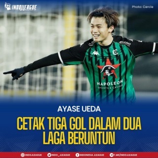 Ayase Ueda 2 goals strikes again with his 12th _ 13th goal of the Belgia League