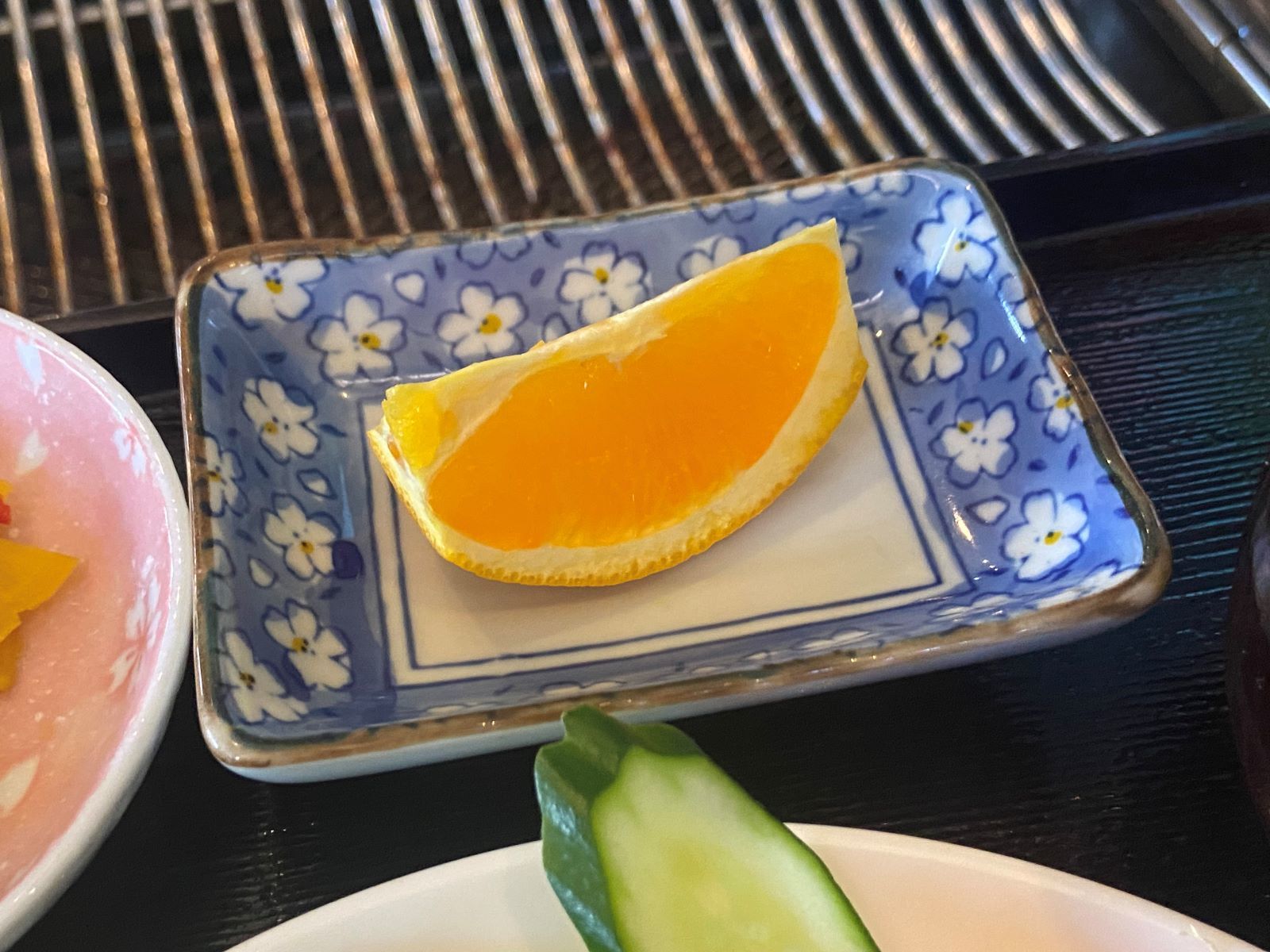末広　カルビ定食　オレンジ